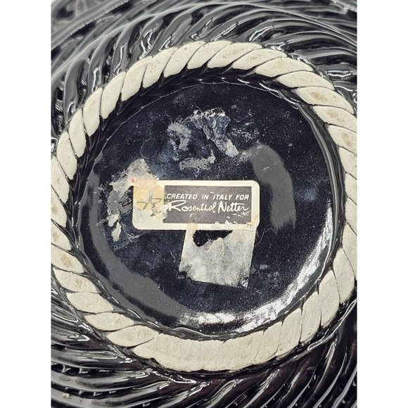 Rosenthal Netter Basket Weave Ceramic Candy Dish With Cover Made In Italy MCM - Picture 14 of 16